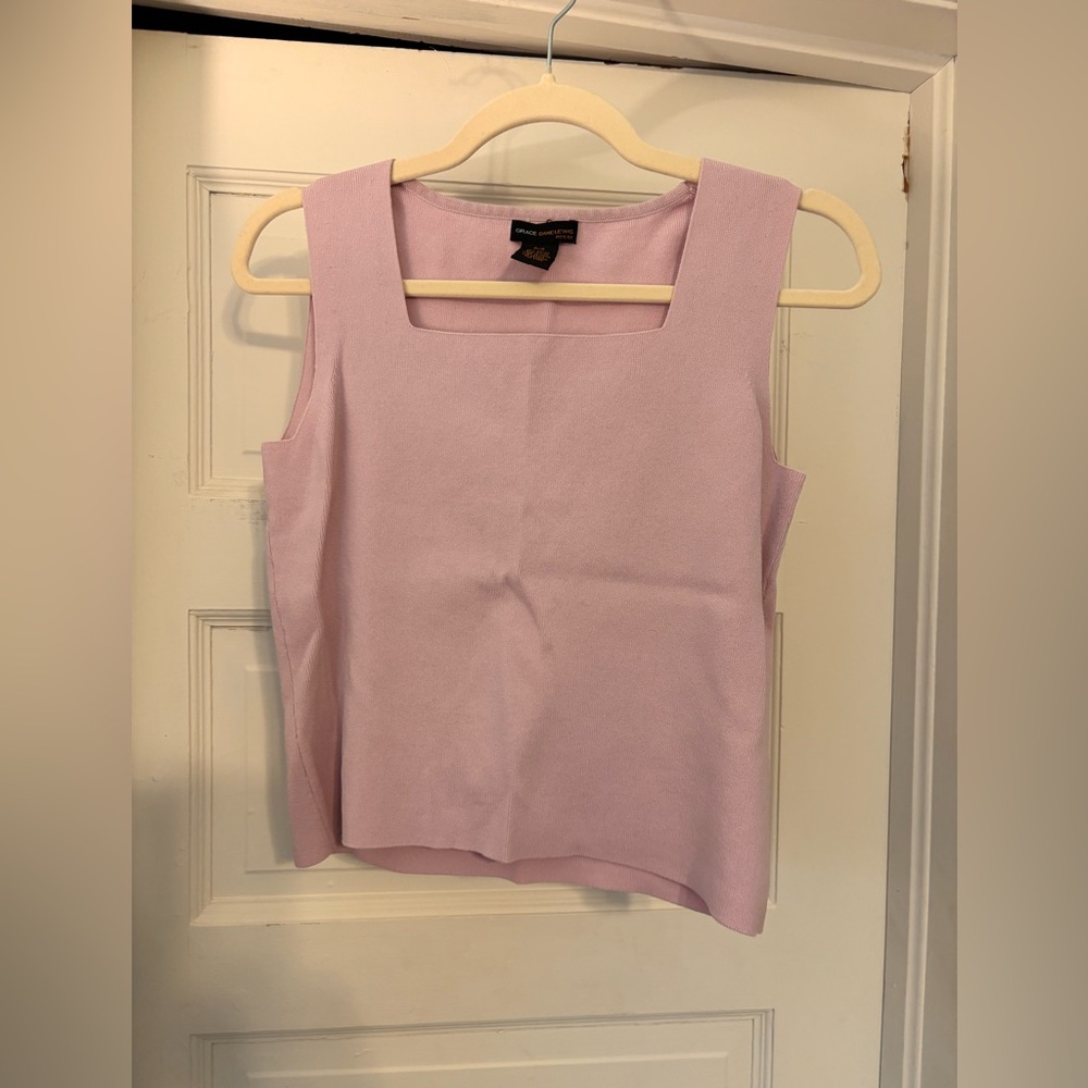 Grace Dane Lewis Light Pink Sleeveless Top